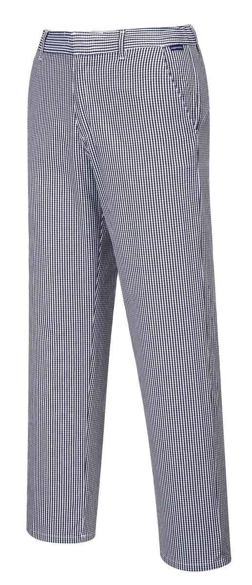 Bawełniane spodnie kucharskie PORTWEST Barnet C075-Blue Check