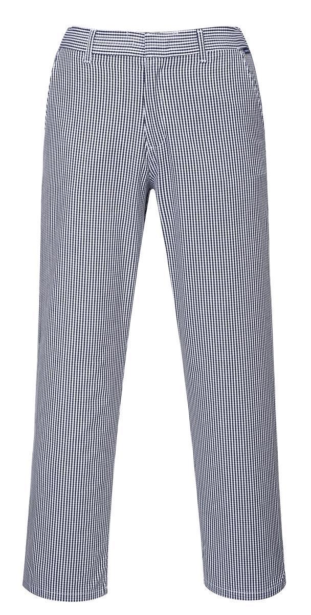 Bawełniane spodnie kucharskie PORTWEST Barnet C075-Blue Check