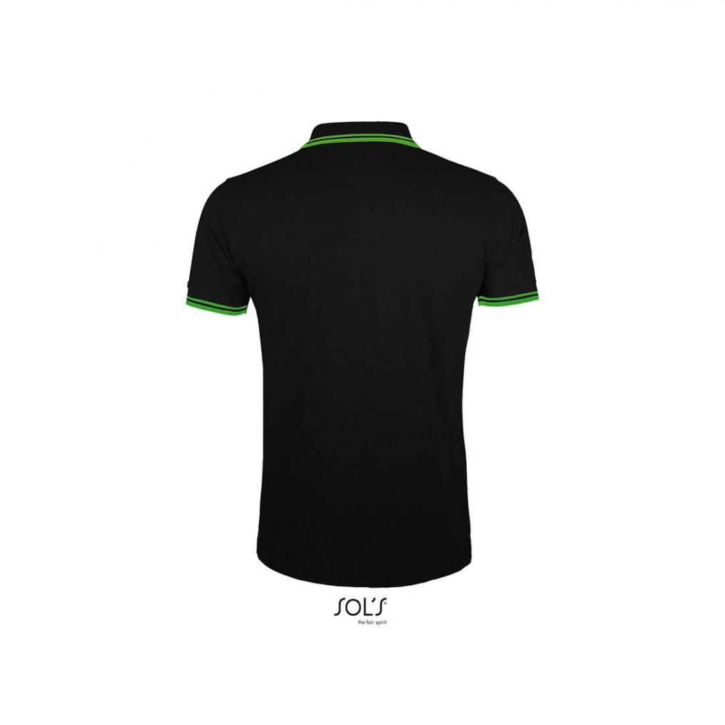 Męska koszulka polo SOL'S PASADENA MEN-Black / Lime