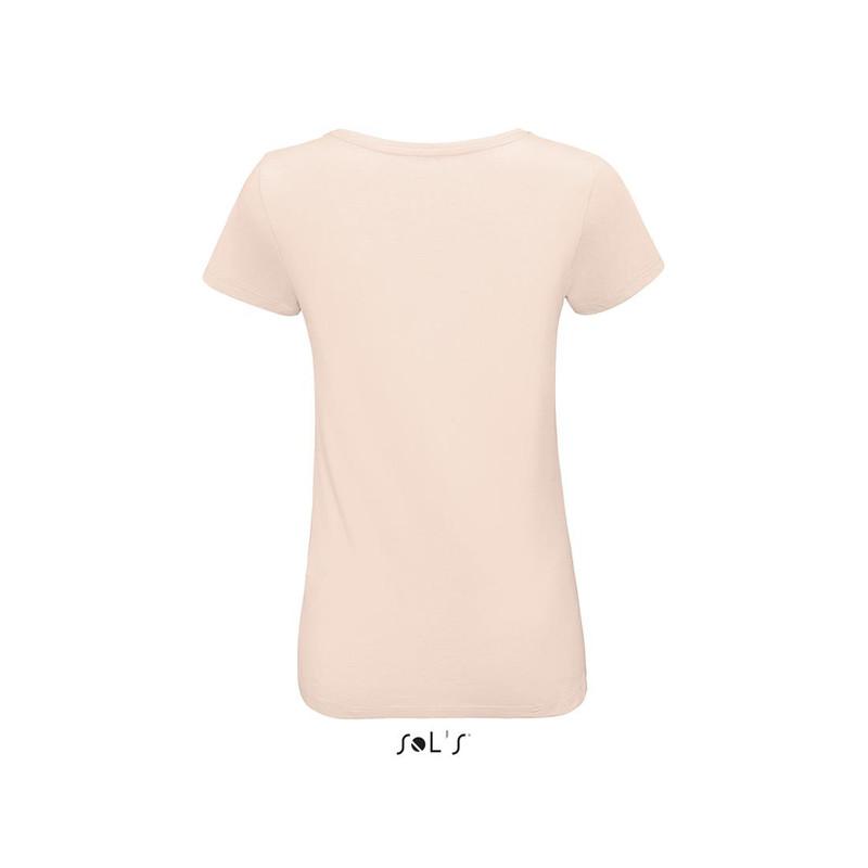 Klasyczna koszulka damska SOL'S MARTIN WOMEN-Creamy pink