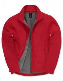 B&C Men´s Jacket Softshell ID.701– Red/Warm Grey