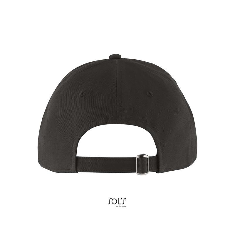 6-panelowa czapka z daszkiem SOL'S BLAZE-Dark grey