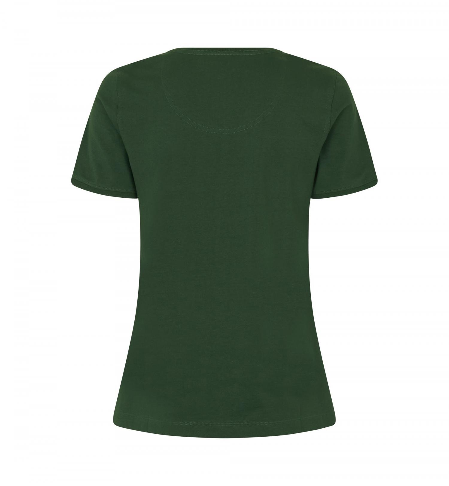 T-shirt PRO Wear CARE | V-neck | damski 0373-Bottle green