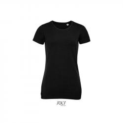 Damska koszulka z elastanem SOL'S MILLENIUM WOMEN-Deep black