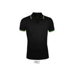 Męska koszulka polo SOL'S PASADENA MEN-Black / Lime