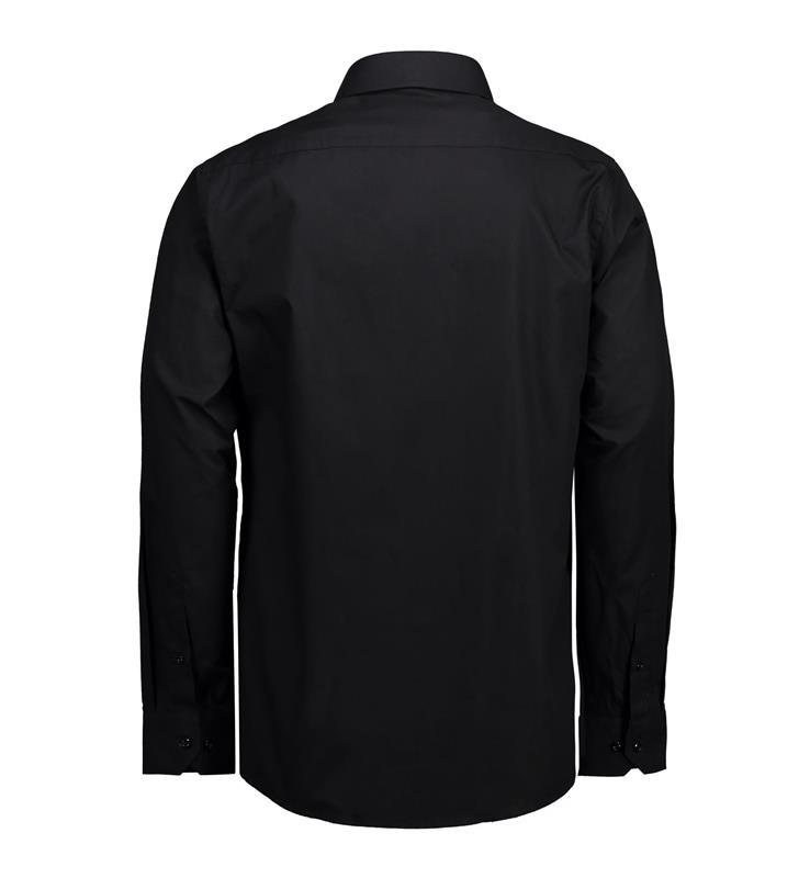 Męska koszula non iron SS Fine Twill modern SS8-Black