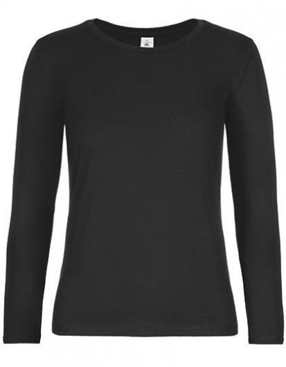 B&C Women´s T-Shirt #E190 Long Sleeve– Black