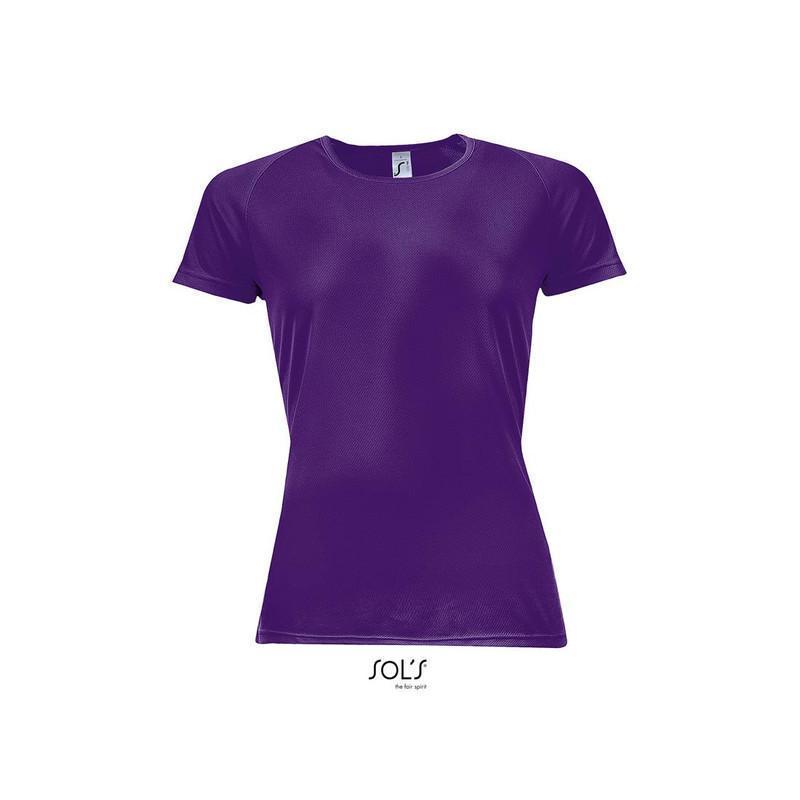 Damski t-shirt sportowy SOL'S SPORTY WOMEN-Dark purple