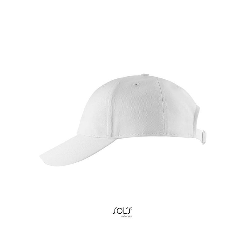 6-panelowa czapka z daszkiem SOL'S BLAZE-White