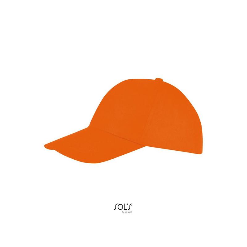 5-panelowa czapka z daszkiem SOL'S BUZZ-Orange