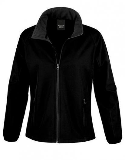 RESULT CORE RT231F Women´s Printable Soft Shell Jacket-Black/Black