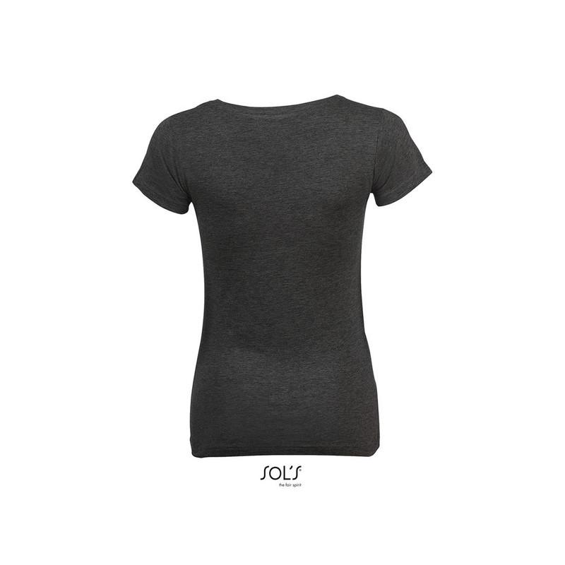 Damski t-shirt SOL'S MIXED WOMEN-Charcoal melange