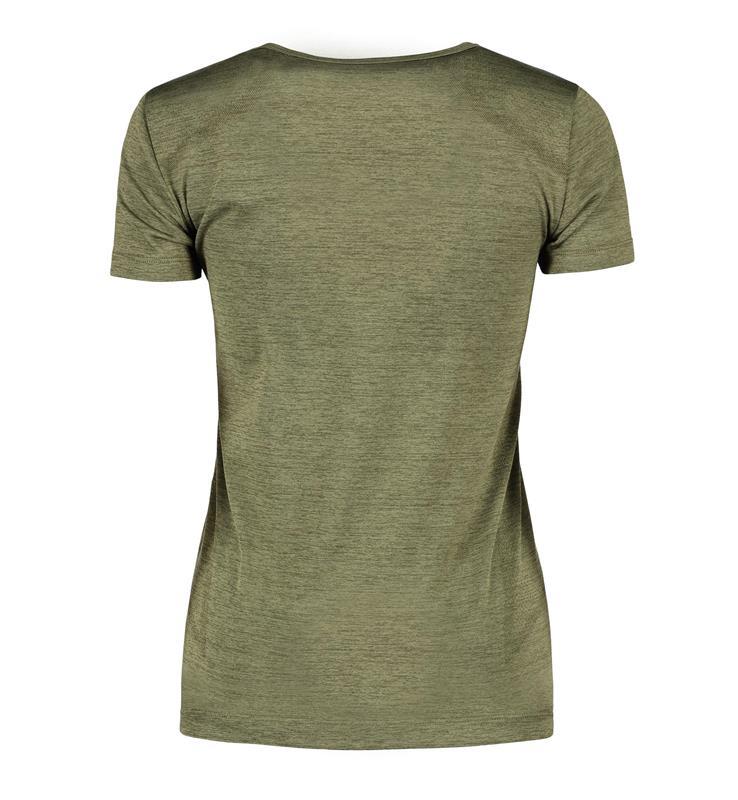 Damski t-shirt bezszwowy GEYSER G11020-Olive melange