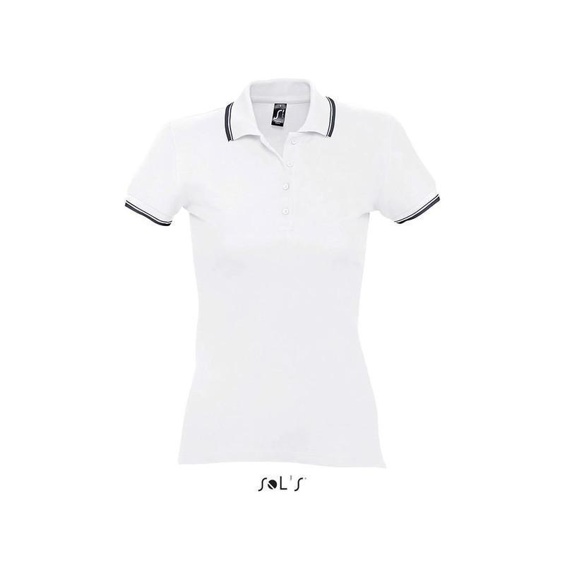 Damska kontrastowa koszulka polo SOL'S PRACTICE WOMEN-White