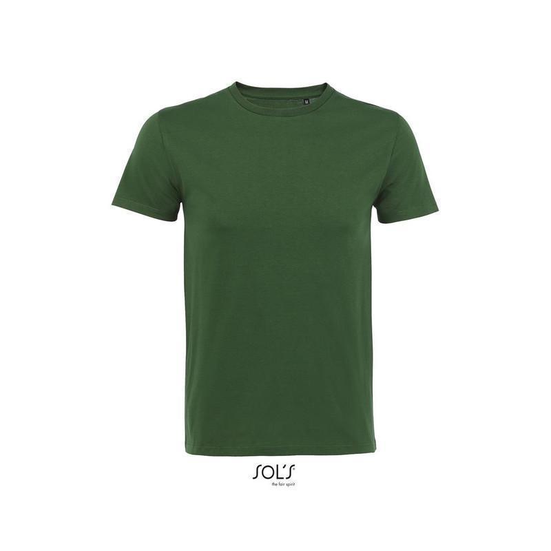 Koszulka męska z bio bawełny SOL'S MILO MEN-Bottle green