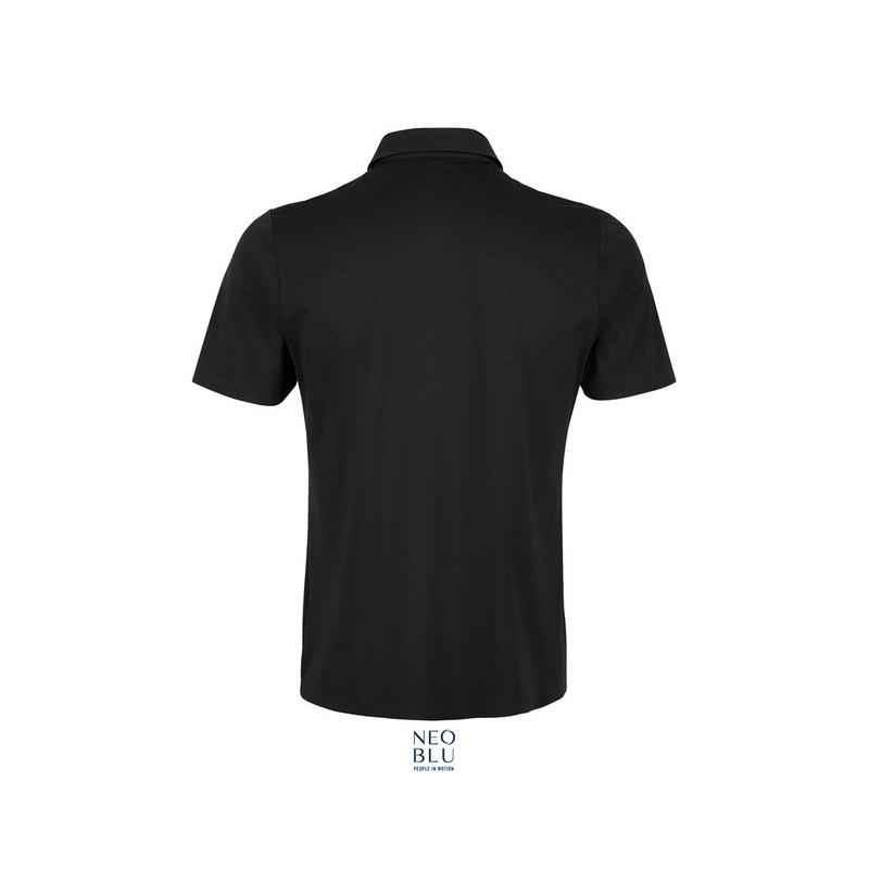 Męska koszulka polo premium NEOBLU OSCAR MEN-Deep black