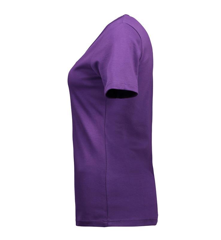 Damska koszulka ID Interlock V-neck 0506-Purple