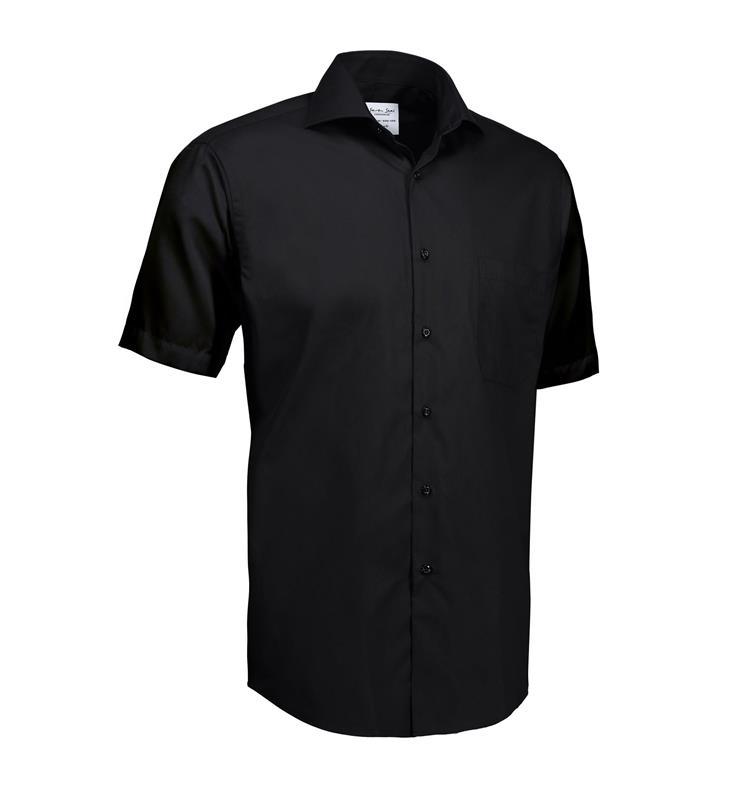 Koszula biznesowa easy care SS Poplin modern s/s SS410-Black