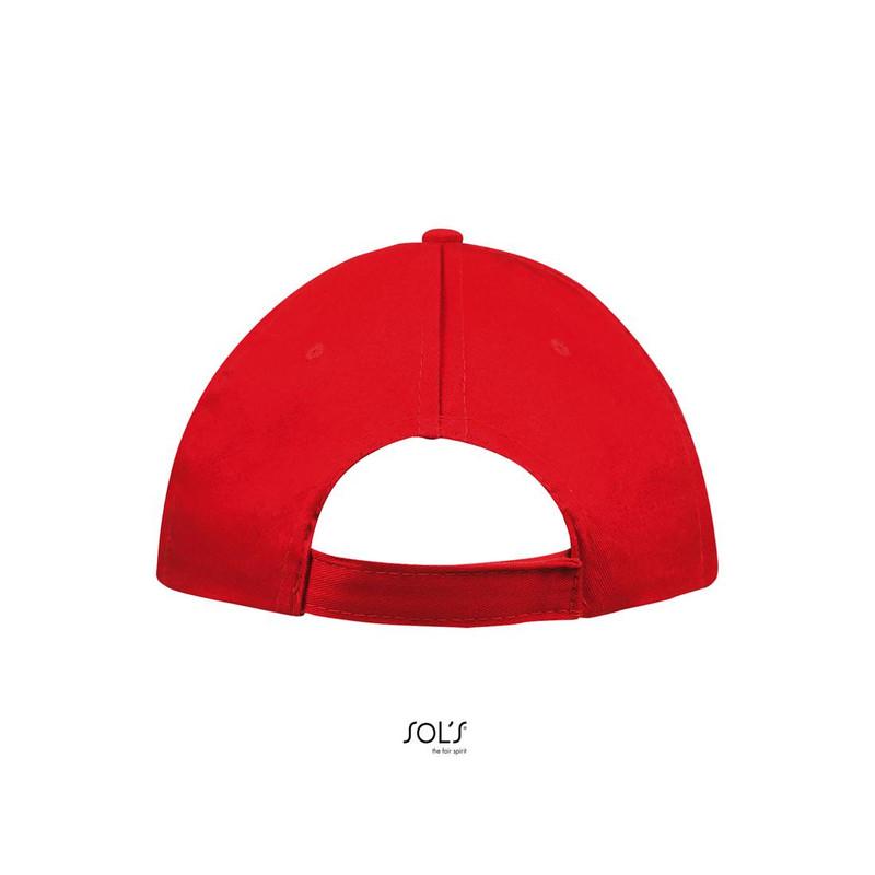 5-panelowa czapka z daszkiem SOL'S SUNNY-Red