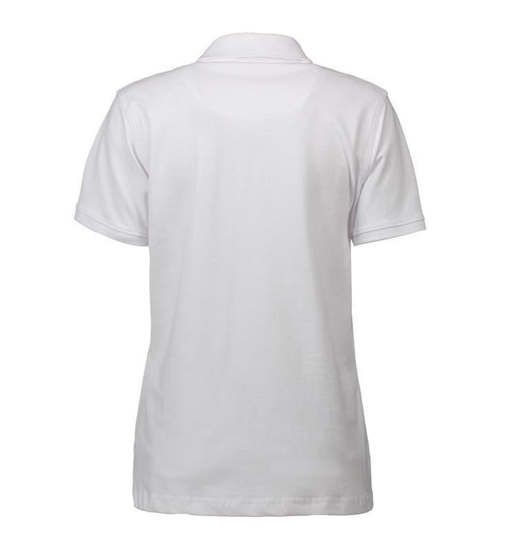 Damska koszulka polo ze stretchem ID 0527-White
