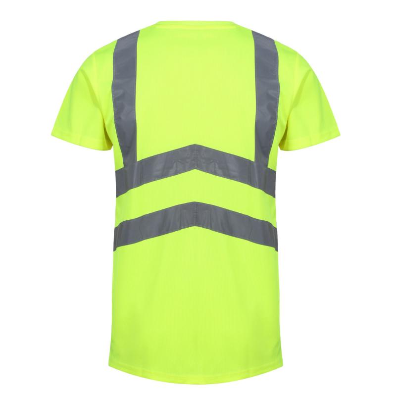 Koszulka widoczna Regatta Professional PRO HI VIS T-SHIRT-Yellow/Navy