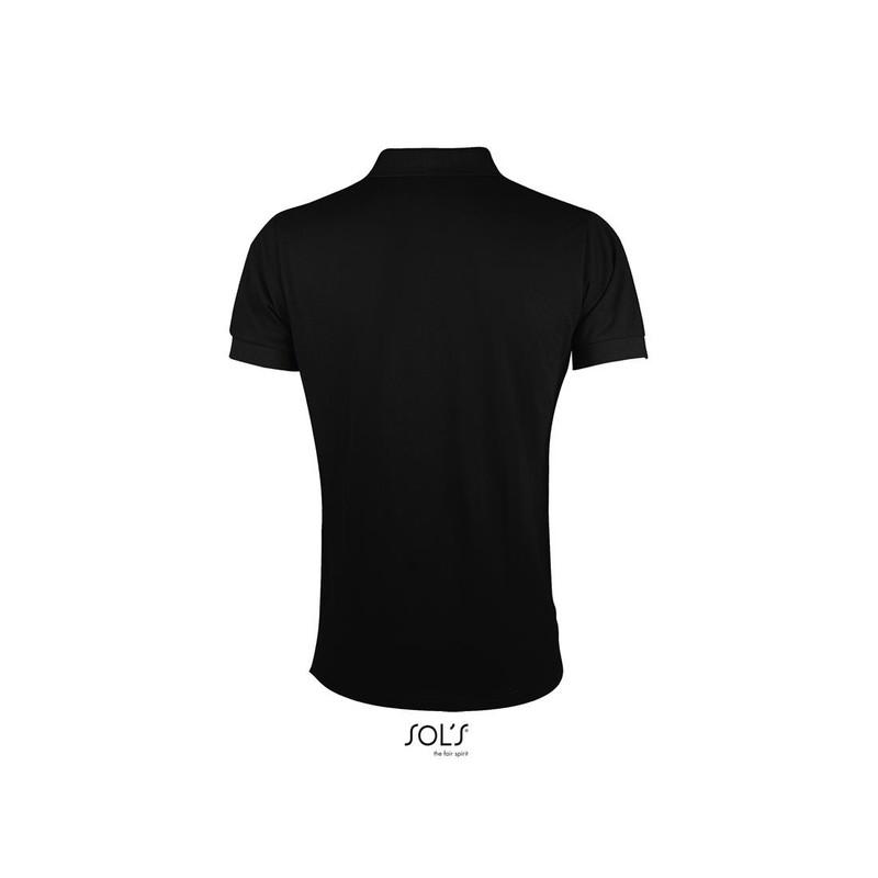 Męska kontrastowa koszulka polo SOL'S PORTLAND MEN-Black