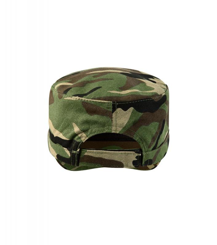 Nastawialna czapka z daszkiem MALFINI Camo Latino C24-camouflage brown