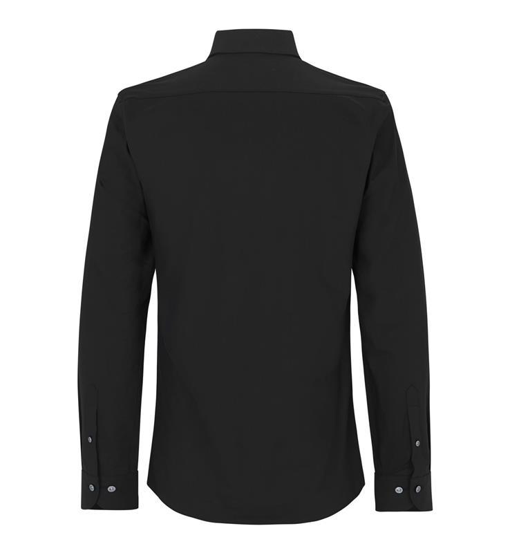 Męska koszula easy care SS Hybrid Shirt slim S51-Black