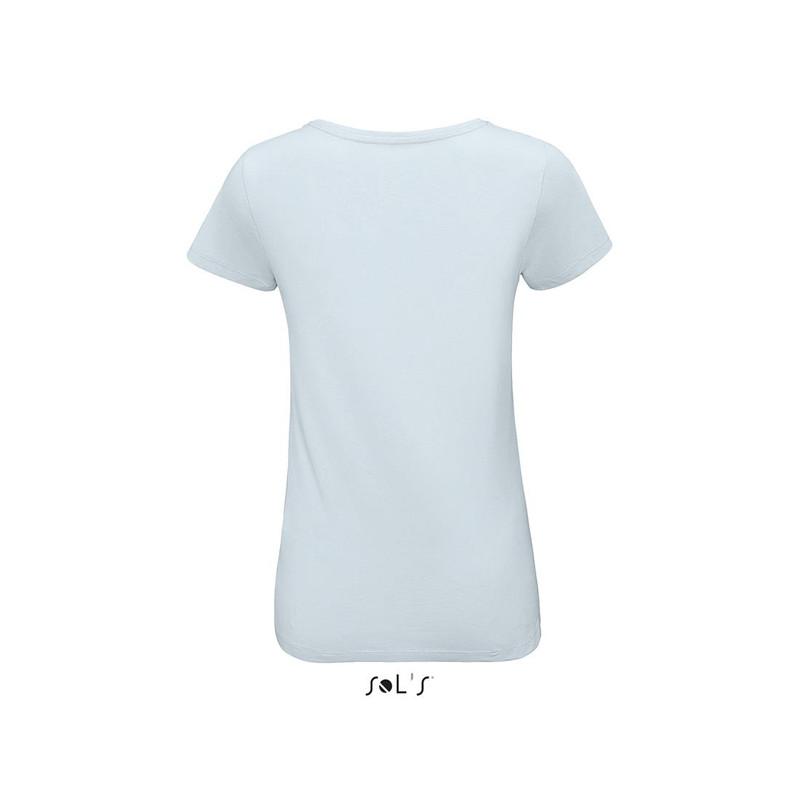 Klasyczna koszulka damska SOL'S MARTIN WOMEN-Creamy blue
