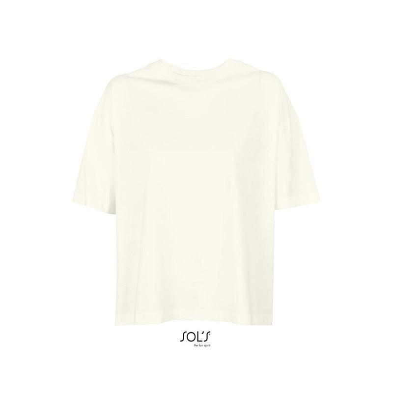 Damski t-shirt oversize SOL'S BOXY WOMEN-Creamy white
