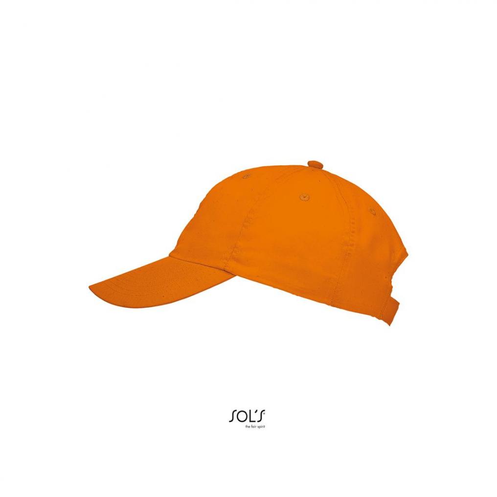 6-panelowa czapka z daszkiem SOL'S METEOR- Neon Orange