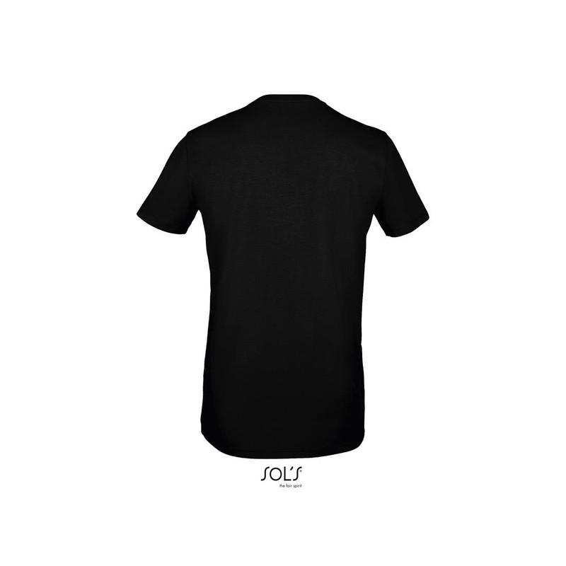 Koszulka męska z elastanem SOL'S MILLENIUM MEN-Deep black