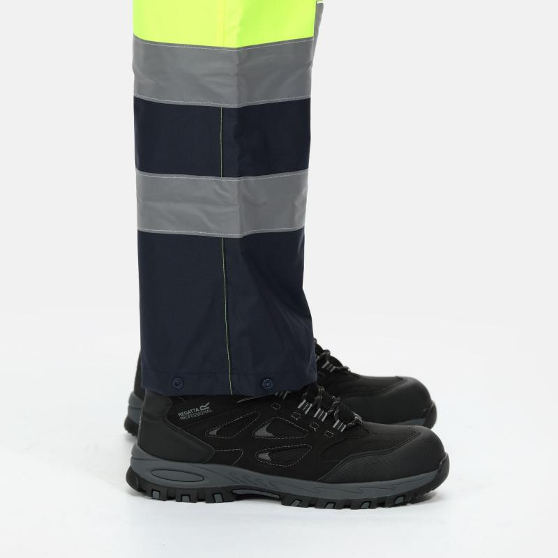 Spodnie odblaskowe Regatta Professional HI-VIS PRO OVERTROUSERS-Yellow/Navy