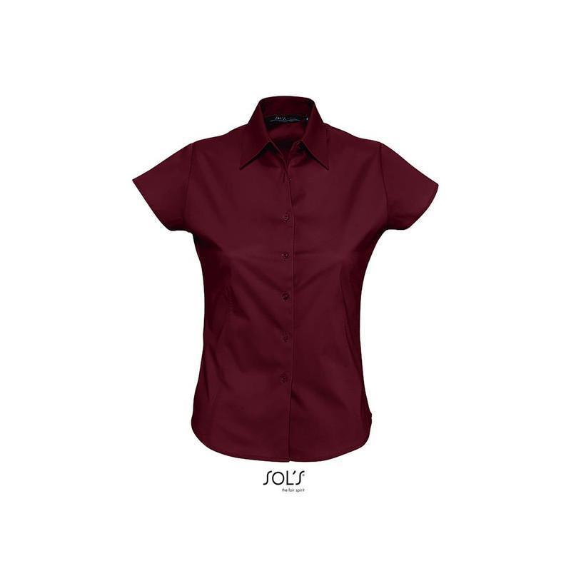 Damska koszula z krótkim rękawem SOL'S EXCESS-Medium burgundy