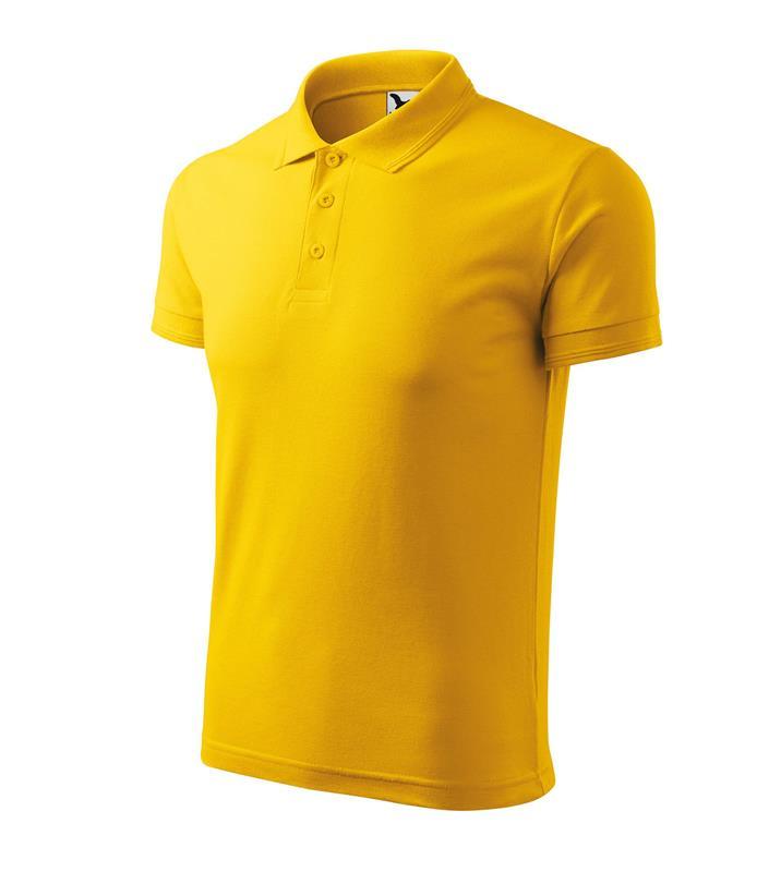 Koszulka polo męska MALFINI Pique Polo 203-żółty
