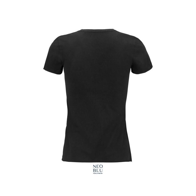 Koszulka damska z bio bawełny NEOBLU LEONARD WOMEN-Deep black
