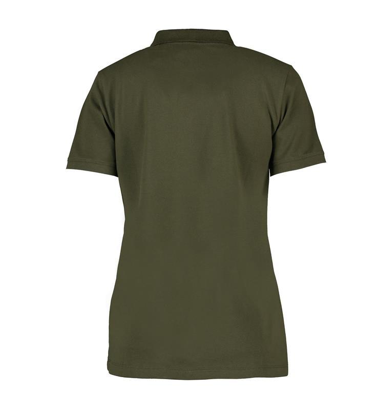 Damska koszulka polo ekologiczna ID 0587-Olive