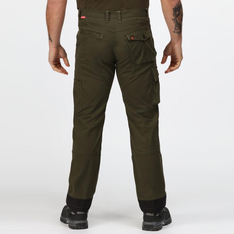 Spodnie robocze wzmacniane Regatta Professional SCANDAL STRETCH TROUSER regular-Dark Khaki