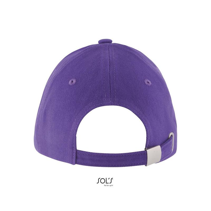 5-panelowa czapka z daszkiem SOL'S LONG BEACH-Dark purple