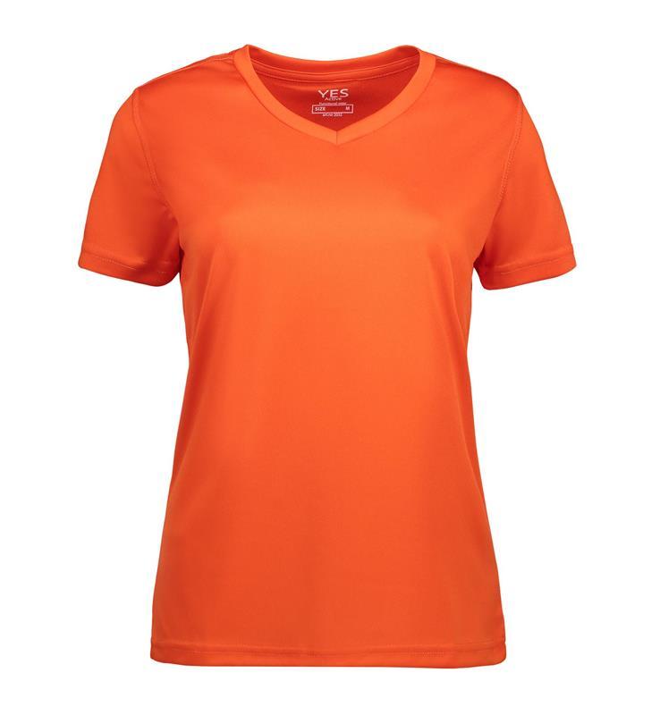 Damski t-shirt techniczny ID YES Active 2032-Orange