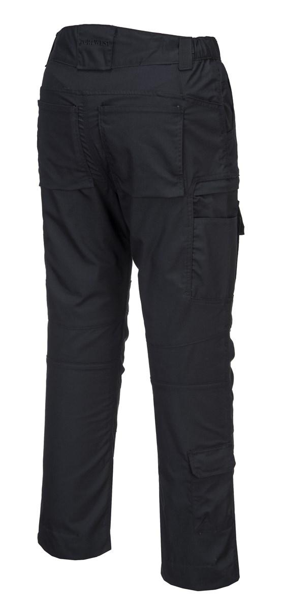 Wytrzymałe spodnie robocze PORTWEST KX3 Riptsop T802-Black