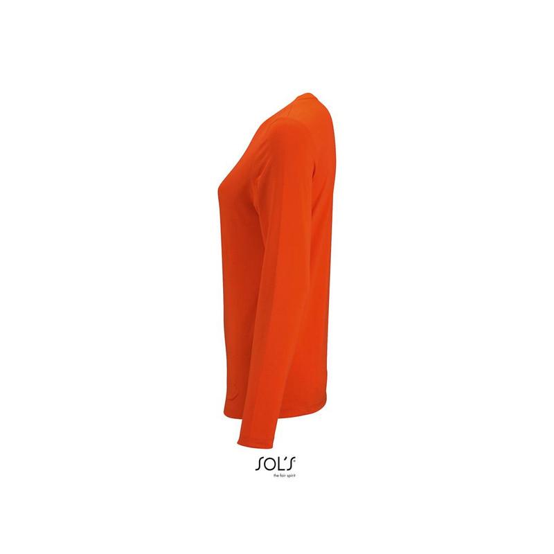 Damska koszulka z długim rękawem SOL'S IMPERIAL LSL WOMEN-Orange