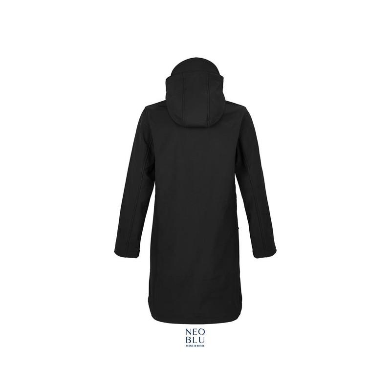 Damski płaszcz softshell NEOBLU ACHILLE WOMEN-Deep black
