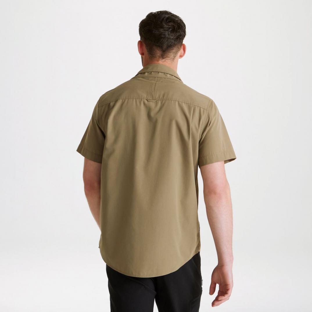 Craghoppers Expert Kiwi Short Sleeved Shirt-Pebble