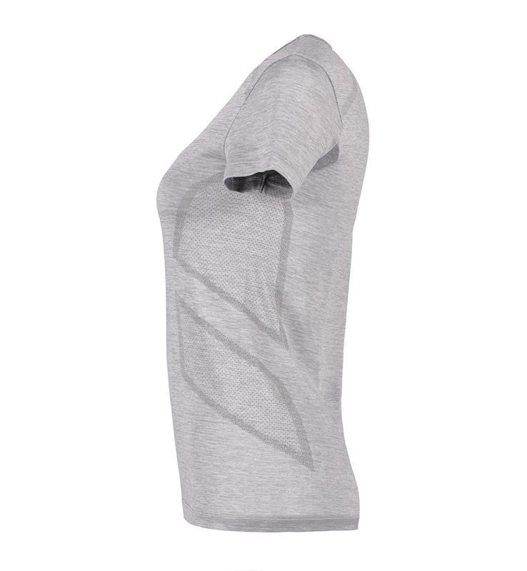 Damski t-shirt bezszwowy GEYSER G11020-Grey melange