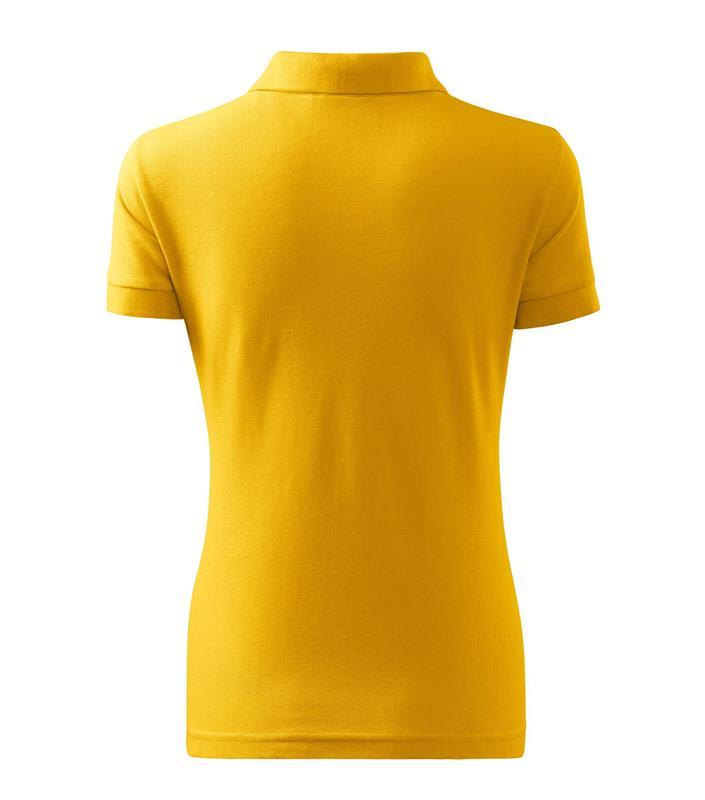 Damska koszulka polo Cotton 213-żółty
