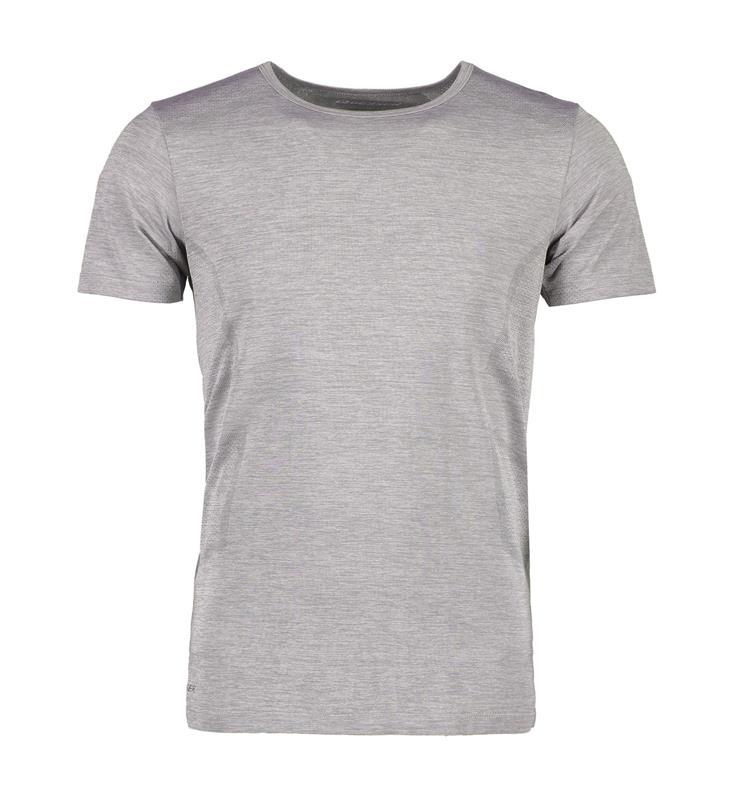 Męski t-shirt bezszwowy GEYSER G21020-Grey melange
