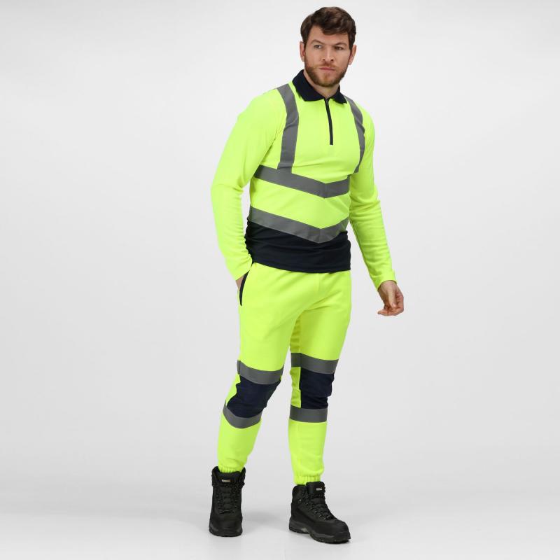 Spodnie bezpieczeństwa Regatta Professional  HI VIS JOGGERS-Yellow/Navy