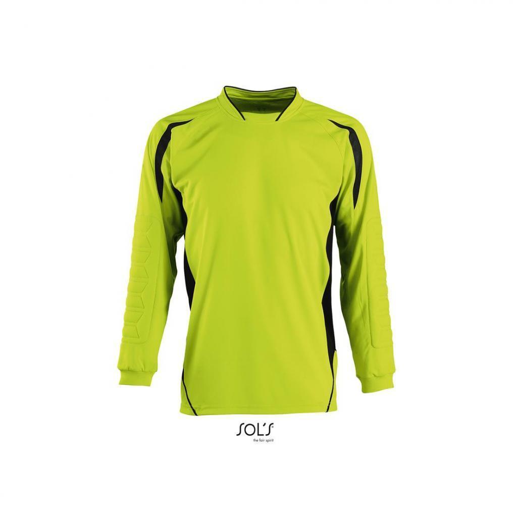 Męska koszulka sportowa z długim rękawem SOL'S AZTECA-Apple green / Black