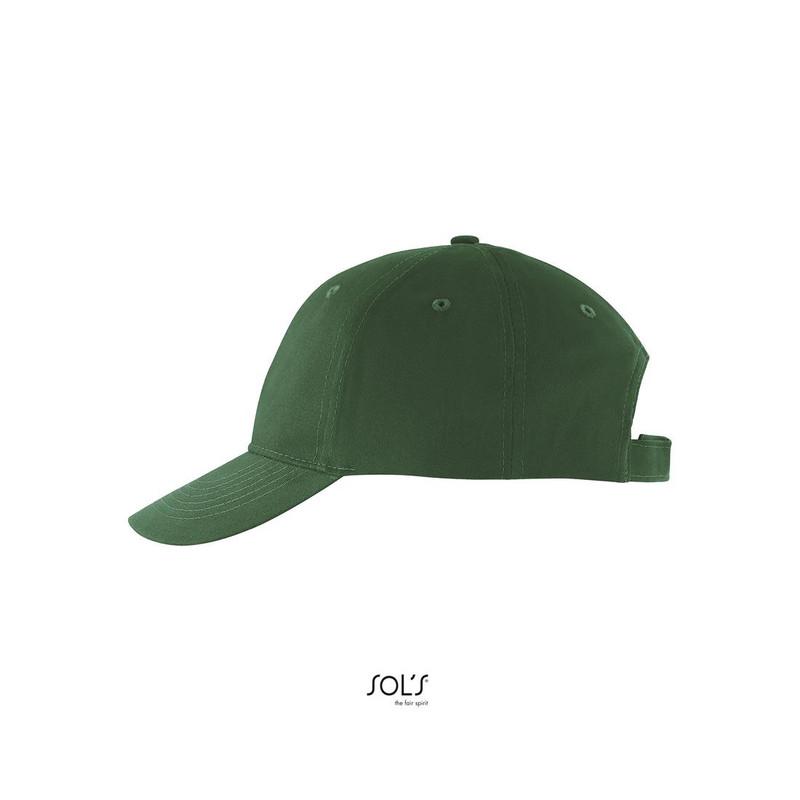 6-panelowa czapka z daszkiem SOL'S SOLAR-Bottle green